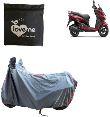 Love Me Waterproof Two Wheeler Cover for Suzuki(Burgman Street 125, Silver)