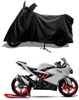GROFATIK Two Wheeler Cover for TVS(Apache RR 310, Black)