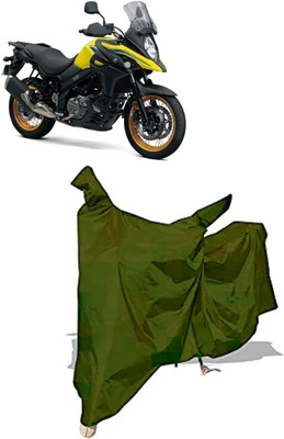 Amexride Two Wheeler Cover for Suzuki(V Strom 650, Maroon)
