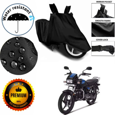 AIKOZIYA Waterproof Two Wheeler Cover for Hero(Splendor Plus, Black)