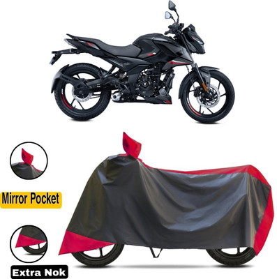 WMIZEXA Waterproof Two Wheeler Cover for Bajaj(Pulsar N160, Red, Black)
