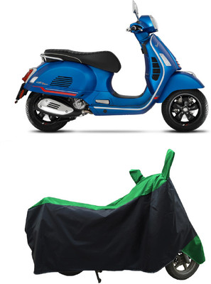 Coxtor Waterproof Two Wheeler Cover for Vespa(GTS Super 300 BS6, Green)