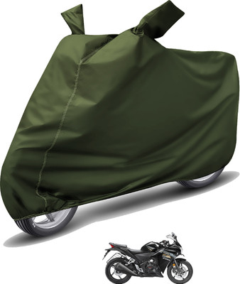 MOCKHE Waterproof Two Wheeler Cover for Honda(CBR 250R, Green)
