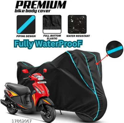 AutoGalaxy Waterproof Two Wheeler Cover for Hero(Pleasure, Black)