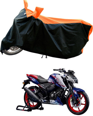 AESTRYD Two Wheeler Cover for TVS(Apache RTR 165 RP, Orange)