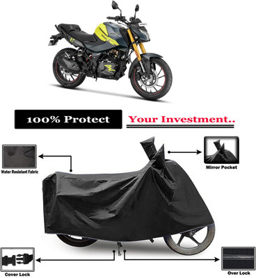 Amexride Two Wheeler Cover for Hero(Motocorp Xtreme 160 R, Black)