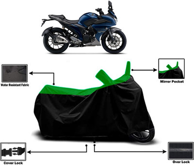 Amexride Two Wheeler Cover for Yamaha(Fazer 25 BS6, Green)