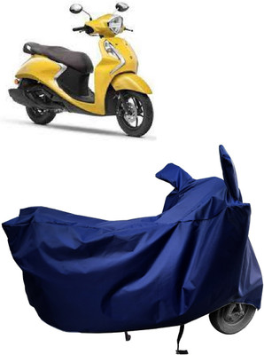 Amexride Two Wheeler Cover for Yamaha(Fascino BS6, Blue)