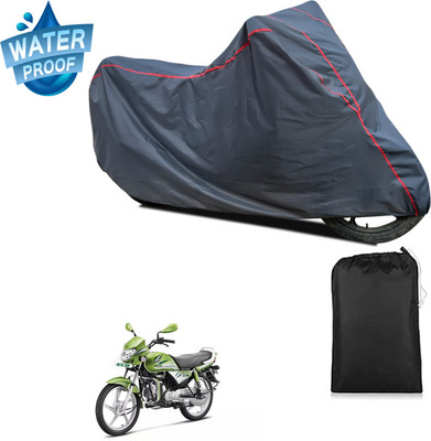 PAGORA Waterproof Two Wheeler Cover for Hero(HF Deluxe Eco, Grey)