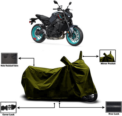 Amexride Two Wheeler Cover for Yamaha(MT 9, Green)