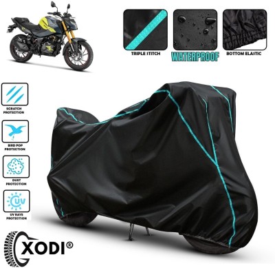 CITYVEGI Waterproof Two Wheeler Cover for Hero(Motocorp Xtreme 160 R, Black, Blue)