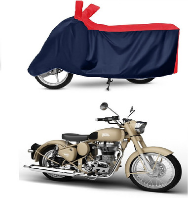 NIRUJI TRADERS Waterproof Two Wheeler Cover for Royal Enfield(Classic Desert Storm, Multicolor)