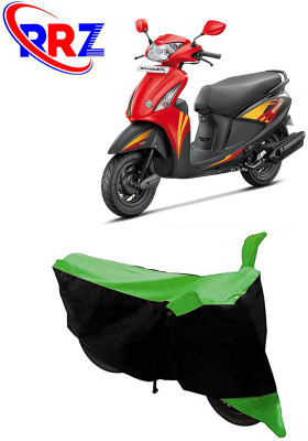 RRZ Waterproof Two Wheeler Cover for Hero(Pleasure, Black, Green)