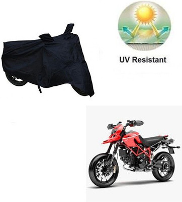 Mdstar Waterproof Two Wheeler Cover for Ducati(Hypermotard, Black)