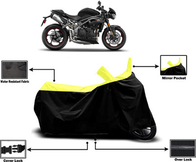 Amexride Two Wheeler Cover for Triumph(Speed Triple BS6, Yellow)