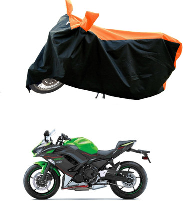 DeepShakshi AUTOMOTIVE Waterproof Two Wheeler Cover for Kawasaki(Ninja 650, Orange)