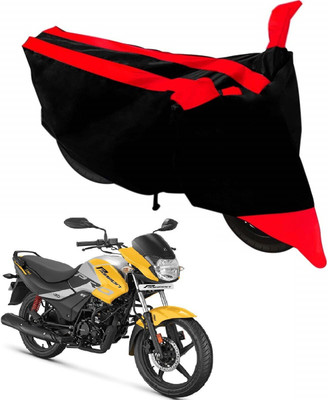 SK AUTO Waterproof Two Wheeler Cover for Hero(Passion Pro, Red, Black)