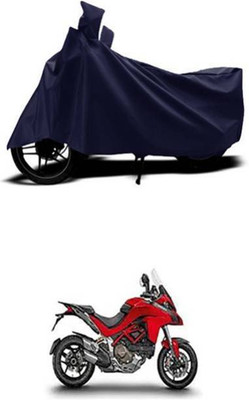 RAAMKM Two Wheeler Cover for TVS, Bajaj, Hero, Honda, KTM(E Star BS6, Blue)