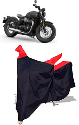 Amexride Two Wheeler Cover for Triumph(Bonneville Bobber BS6, Black)