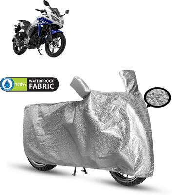 PAGORA Waterproof Two Wheeler Cover for Yamaha(Fazer-250 BS6, Silver)