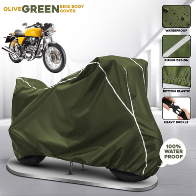 AUTOCAD Waterproof Two Wheeler Cover for Royal Enfield(GT650R, Green)
