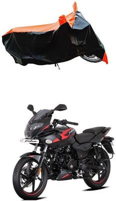 VESMEI Two Wheeler Cover for Bajaj(Pulsar 220F, Orange)