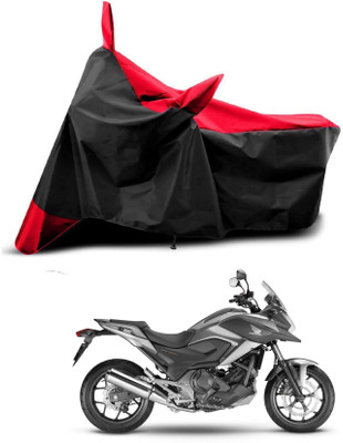 KEDIT Two Wheeler Cover for Honda(CB, Red, Black)