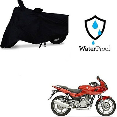 MMSSTAR Waterproof Two Wheeler Cover for Bajaj(Pulsar 220 DTS-i, Black)