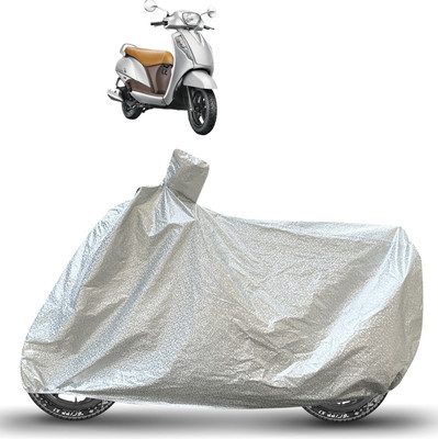 Caronix Waterproof Two Wheeler Cover for Suzuki(Access SE, Silver)