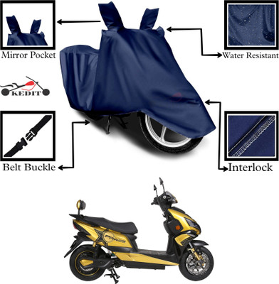 KEDIT Two Wheeler Cover for Okinawa(Praise, Blue)
