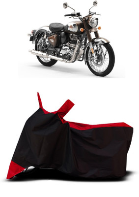 VESMEI Two Wheeler Cover for Royal Enfield(Standardv BS6, Red)