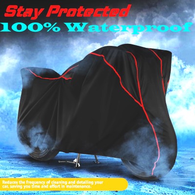 AutoGalaxy Waterproof Two Wheeler Cover for Hero(Passion Pro, Black)