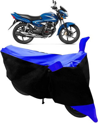 MWBB Waterproof Two Wheeler Cover for Honda(CB Shine, Black, Blue)