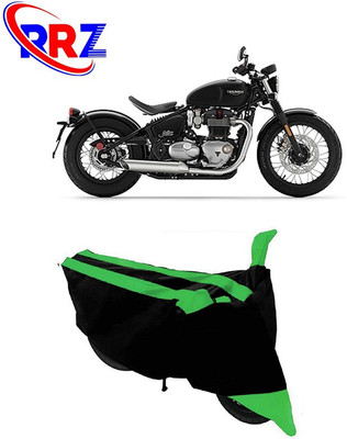 RRZ Waterproof Two Wheeler Cover for Triumph(Bonneville Bobber, Black, Green)