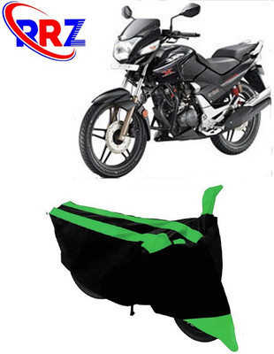 RRZ Waterproof Two Wheeler Cover for Hero(CBZ Extreme, Black, Green)