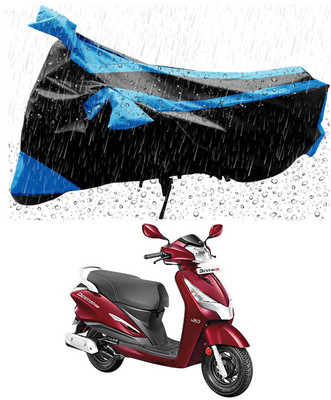 APNEK Two Wheeler Cover for Hero(Destini 125, Blue, Black)