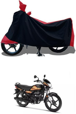 DeepShakshi AUTOMOTIVE Two Wheeler Cover for Hero(HF Deluxe BS6, Red, Black)