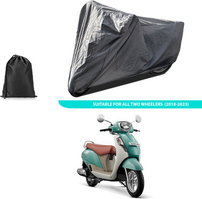 PAGORA Two Wheeler Cover for Suzuki(New Access 125, Grey)