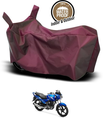 AASHTIK MART Two Wheeler Cover for TVS(Star City, Maroon)