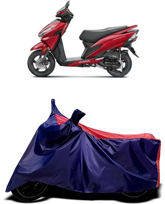 VESMEI Two Wheeler Cover for TVS(Star City Plus, Red)