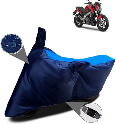 DeepShakshi AUTOMOTIVE Waterproof Two Wheeler Cover for Bajaj(Pulsar 250, Blue)
