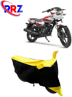 RRZ Waterproof Two Wheeler Cover for TVS(Phoenix 125, Black, Yellow)