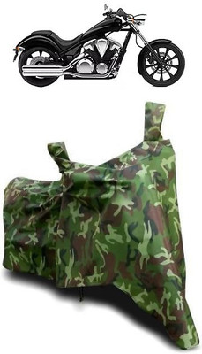 ATBROTHERS Waterproof Two Wheeler Cover for Honda(VT 1300CX, Multicolor, Green)