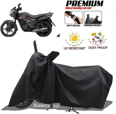 smwzxyu Waterproof Two Wheeler Cover for Honda(CB Shine, Black)