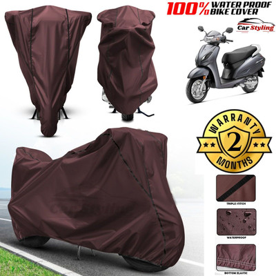 Car Styling Waterproof Two Wheeler Cover for Honda(Activa, Maroon, Black)