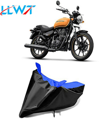 KPIND Waterproof Two Wheeler Cover for Royal Enfield(Thunderbird 500, Black, Blue)