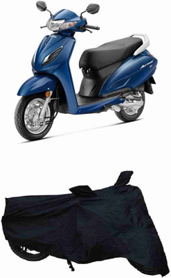 Pushcart Waterproof Two Wheeler Cover for Hero(Activa 4G, Black)