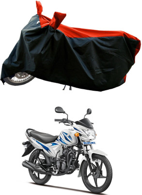 DeepShakshi AUTOMOTIVE Waterproof Two Wheeler Cover for Suzuki(Hayate, Red)