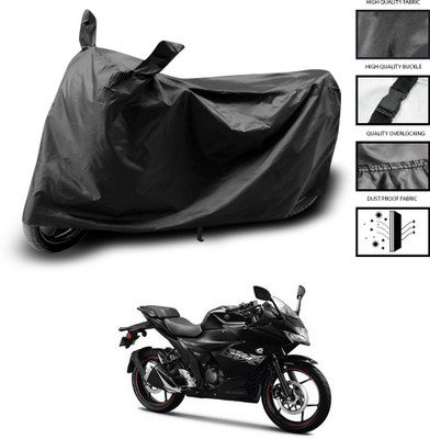 DeepShakshi AUTOMOTIVE Two Wheeler Cover for Suzuki(Gixxer, Black)