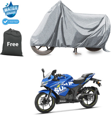 CODOKI Waterproof Two Wheeler Cover for Suzuki(Gixxer SF 150, Silver)